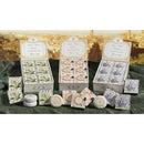 Abbracci Floreali - Display Lavendel - 12x100g Seifen - rund & plissiert